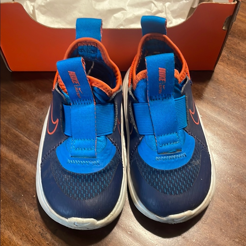 Nike Kids Blue and Orange Shoes